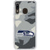 NFL Seattle Seahawks Camo Galaxy A20 Clear Case