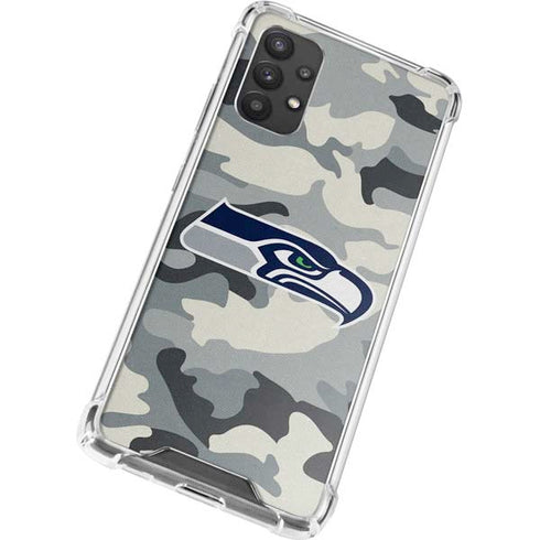 NFL Seattle Seahawks Camo Galaxy A32 5G Clear Case