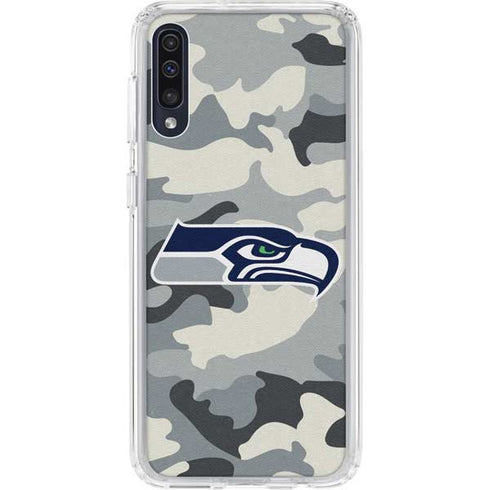 NFL Seattle Seahawks Camo Galaxy A50 Clear Case