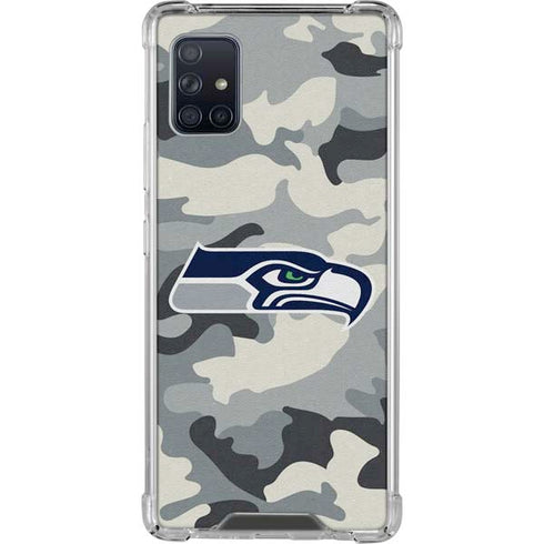 NFL Seattle Seahawks Camo Galaxy A51 5G Clear Case