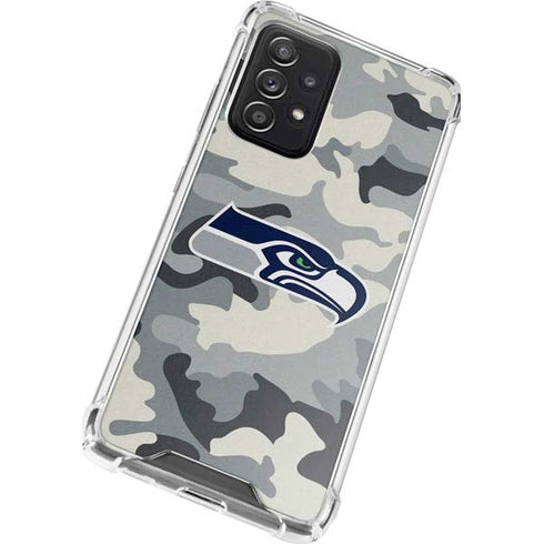 NFL Seattle Seahawks Camo Galaxy A52 5G Clear Case