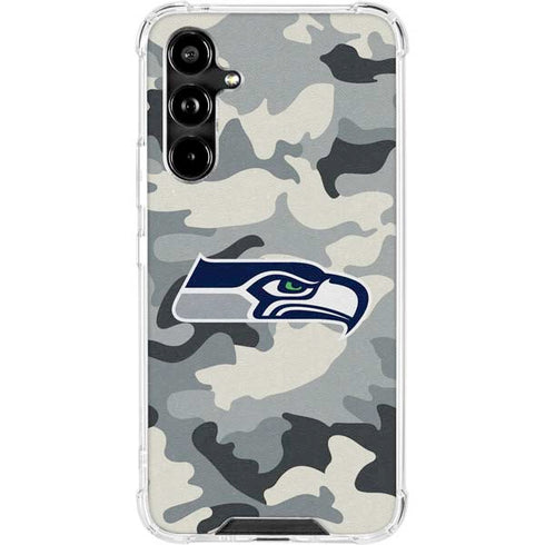 NFL Seattle Seahawks Camo Galaxy A54 5G Clear Case