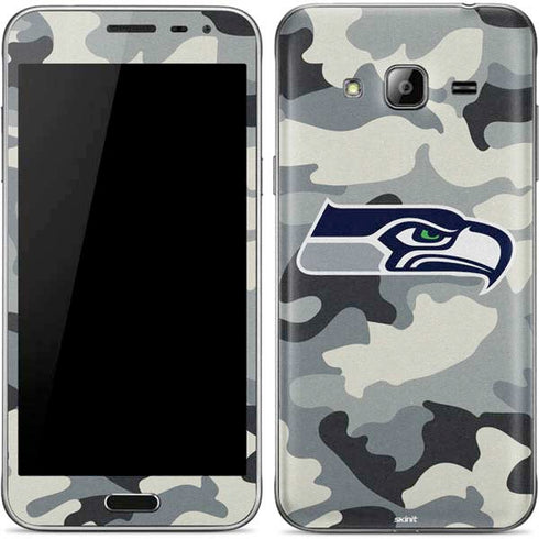 NFL Seattle Seahawks Camo Galaxy J3 Skin