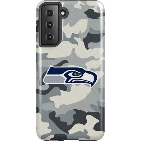 NFL Seattle Seahawks Camo Galaxy S21 5G Pro Case