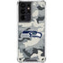 NFL Seattle Seahawks Camo Galaxy S21 Ultra 5G Clear Case