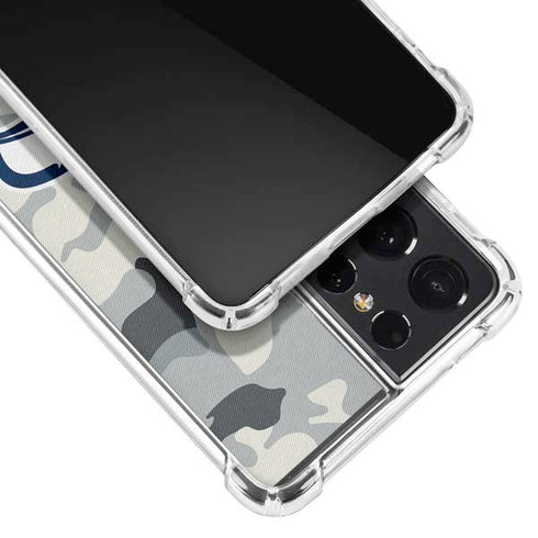 NFL Seattle Seahawks Camo Galaxy S21 Ultra 5G Clear Case