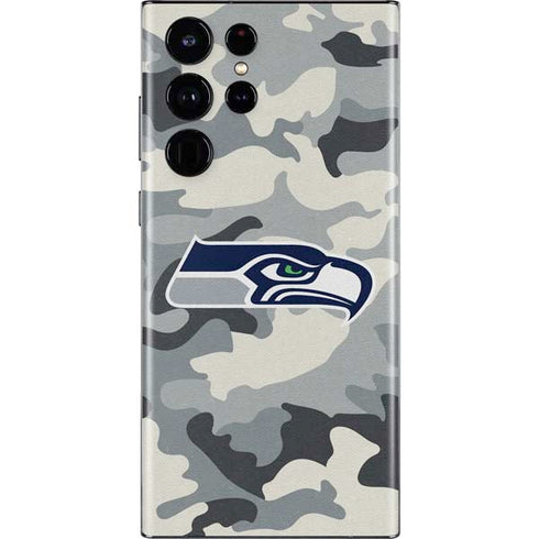 NFL Seattle Seahawks Camo Galaxy S22 Ultra Skin