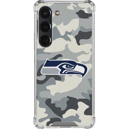 NFL Seattle Seahawks Camo Galaxy S23 Clear Case