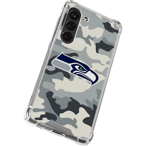 NFL Seattle Seahawks Camo Galaxy S23 Clear Case