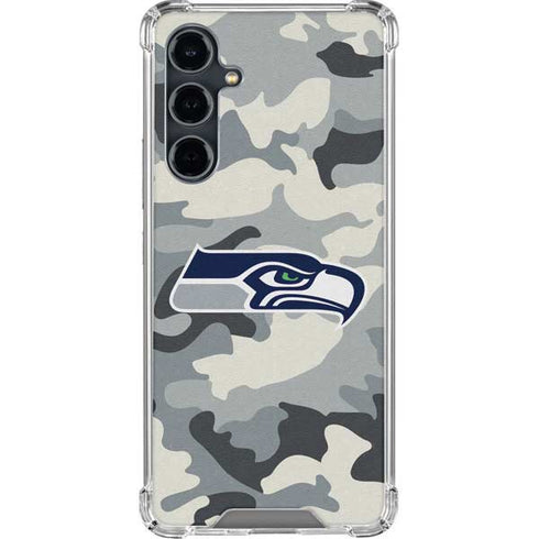 NFL Seattle Seahawks Camo Galaxy S23 FE Clear Case