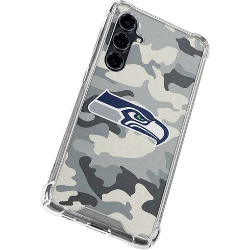NFL Seattle Seahawks Camo Galaxy S23 FE Clear Case