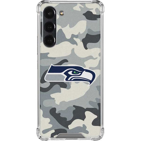 NFL Seattle Seahawks Camo Galaxy S23 Plus Clear Case