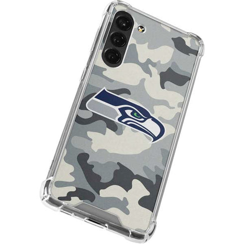 NFL Seattle Seahawks Camo Galaxy S23 Plus Clear Case