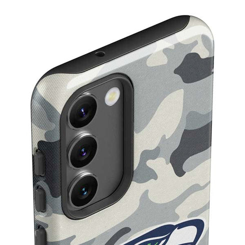 NFL Seattle Seahawks Camo Galaxy S23 Pro Case