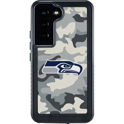 NFL Seattle Seahawks Camo Galaxy S23 Waterproof Case