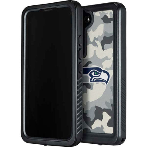 NFL Seattle Seahawks Camo Galaxy S23 Waterproof Case