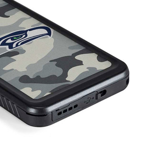 NFL Seattle Seahawks Camo Galaxy S23 Waterproof Case
