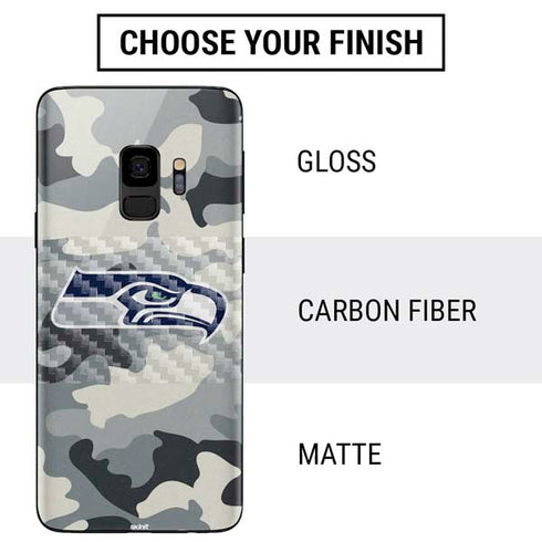 NFL Seattle Seahawks Camo Galaxy S9 Skin