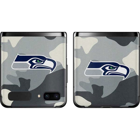 NFL Seattle Seahawks Camo Galaxy Z Flip Skin