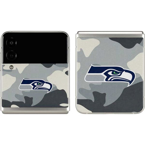 NFL Seattle Seahawks Camo Galaxy Z Flip3 5G Skin