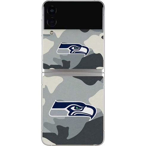 NFL Seattle Seahawks Camo Galaxy Z Flip3 5G Skin