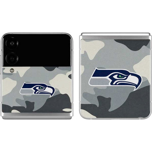 NFL Seattle Seahawks Camo Galaxy Z Flip4 5G Skin