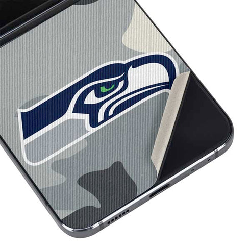NFL Seattle Seahawks Camo Galaxy Z Flip5 5G Skin