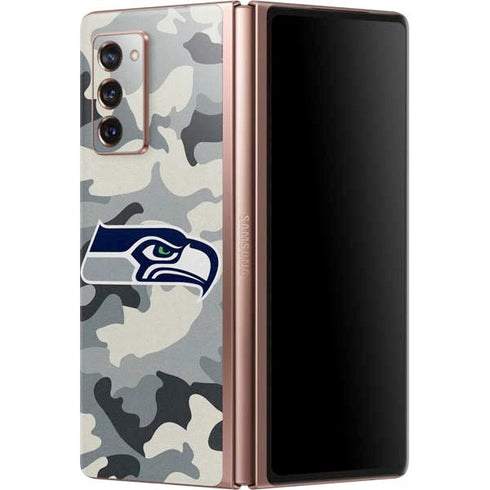 NFL Seattle Seahawks Camo Galaxy Z Fold2 5G Skin