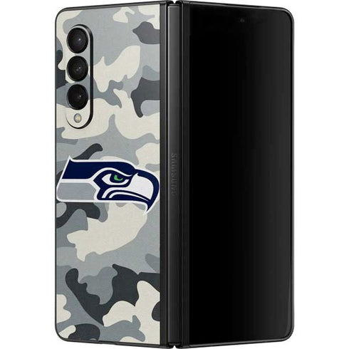 NFL Seattle Seahawks Camo Galaxy Z Fold3 5G Skin