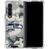 NFL Seattle Seahawks Camo Galaxy Z Fold4 5G Clear Case