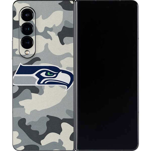 NFL Seattle Seahawks Camo Galaxy Z Fold4 5G Skin