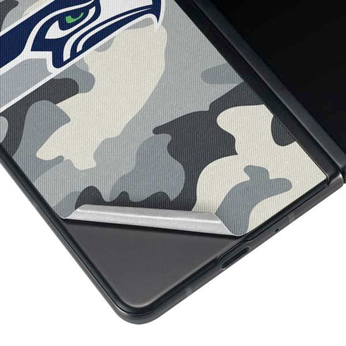 NFL Seattle Seahawks Camo Galaxy Z Fold4 5G Skin