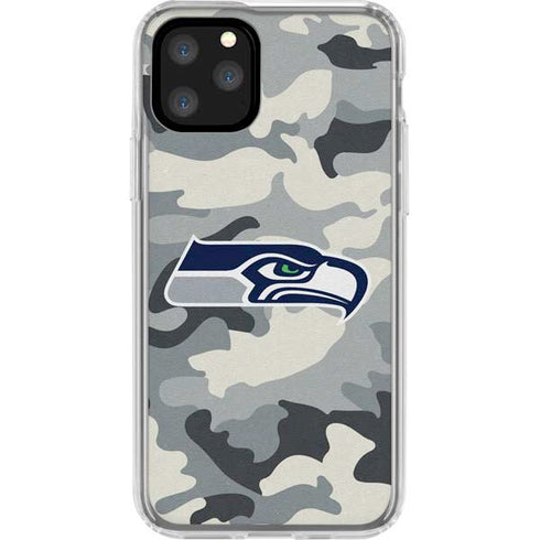 NFL Seattle Seahawks Camo iPhone 11 Pro Clear Case