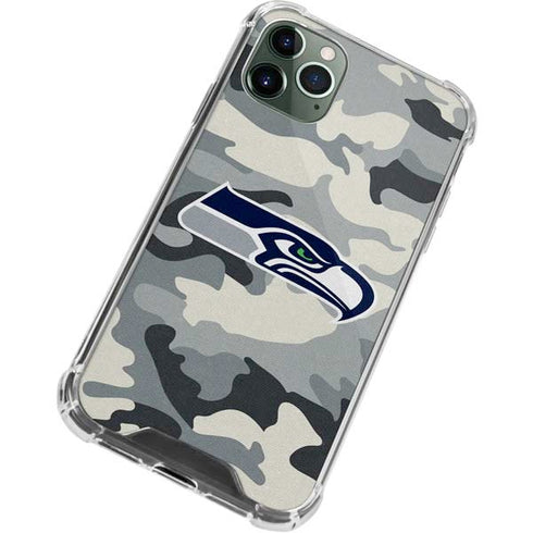NFL Seattle Seahawks Camo iPhone 11 Pro Max Clear Case