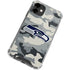 NFL Seattle Seahawks Camo iPhone 12 Clear Case