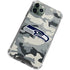 NFL Seattle Seahawks Camo iPhone 12 Pro Clear Case