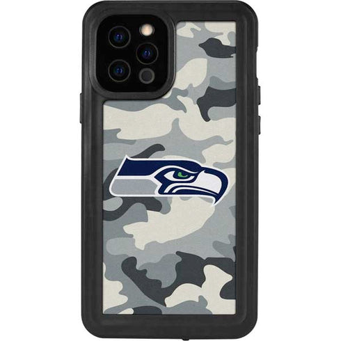 NFL Seattle Seahawks Camo iPhone 12 Pro Waterproof Case