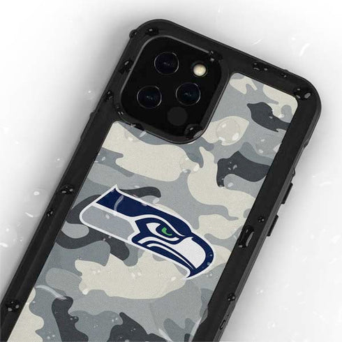 NFL Seattle Seahawks Camo iPhone 12 Pro Waterproof Case