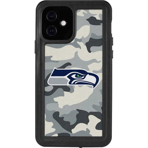 NFL Seattle Seahawks Camo iPhone 12 Waterproof Case