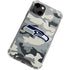 NFL Seattle Seahawks Camo iPhone 13 Clear Case