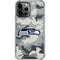 NFL Seattle Seahawks Camo iPhone 13 Pro Max Clear Case