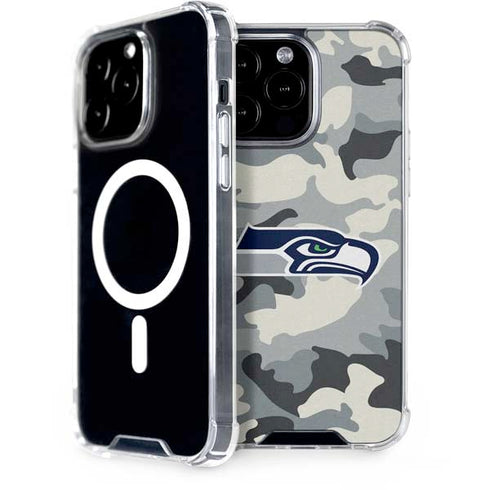 NFL Seattle Seahawks Camo iPhone 13 Pro Max MagSafe Case