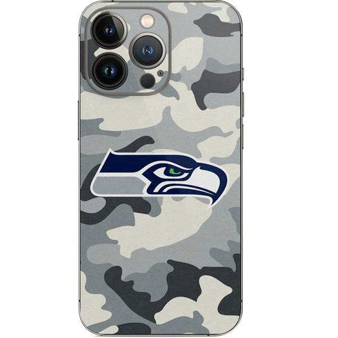 NFL Seattle Seahawks Camo iPhone 13 Pro Skin