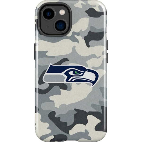 NFL Seattle Seahawks Camo iPhone 15 Plus Impact Case