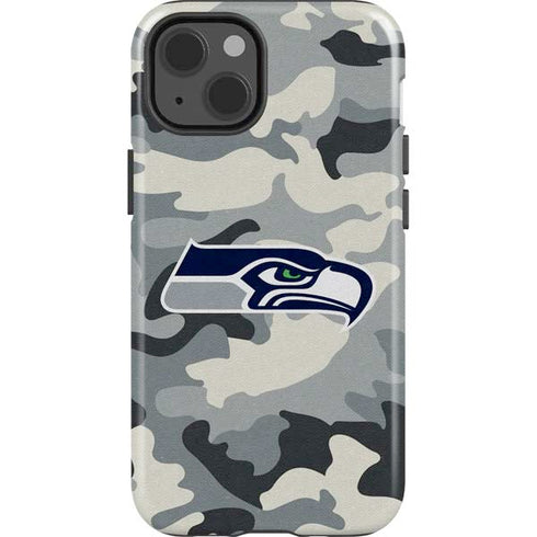 NFL Seattle Seahawks Camo iPhone 15 Impact Case