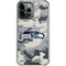 NFL Seattle Seahawks Camo iPhone 15 Pro Max Clear Case