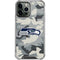 NFL Seattle Seahawks Camo iPhone 14 Pro Max Clear Case