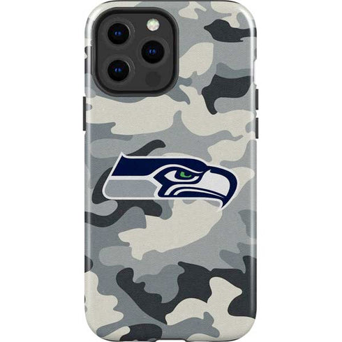 NFL Seattle Seahawks Camo iPhone 15 Pro Max Impact Case