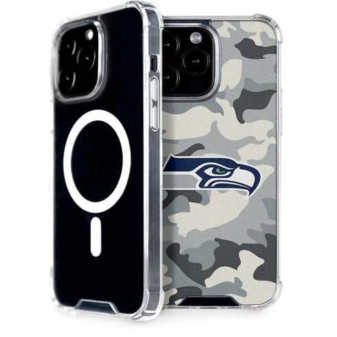 NFL Seattle Seahawks Camo iPhone 14 Pro Max MagSafe Case