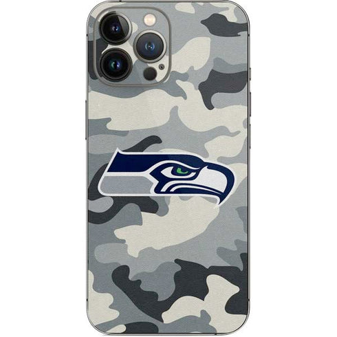 NFL Seattle Seahawks Camo iPhone 14 Pro Max Skin